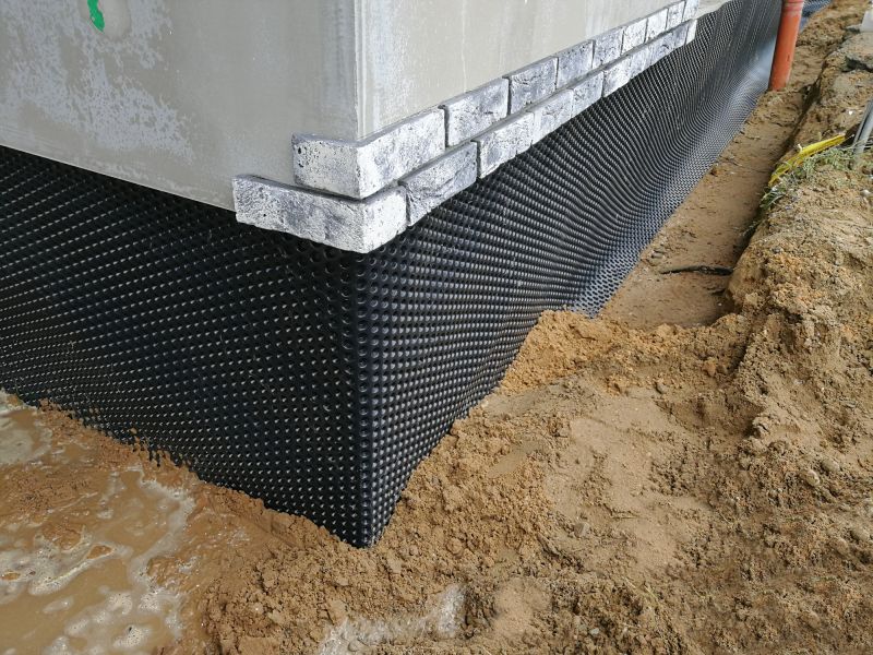 Installation of waterproof barriers